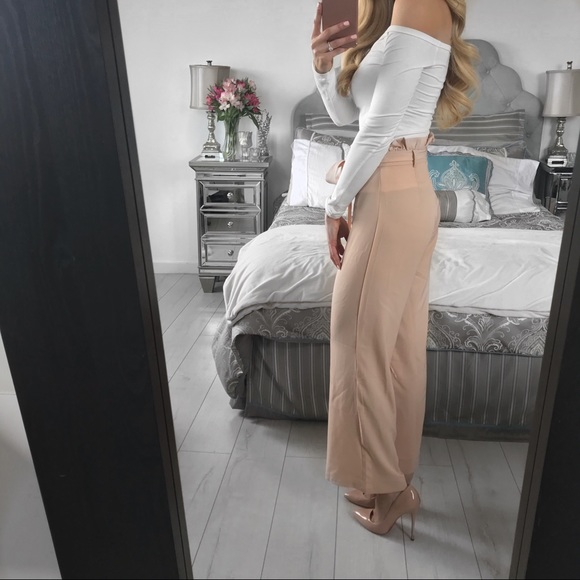 LAST ONE!!! High Waist Wide Leg Pants - Picture 4 of 8